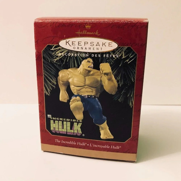 Vtg 1997 Hallmark Keepsake Ornament The Incredible Hulk Marvel Comics - Picture 7 of 12